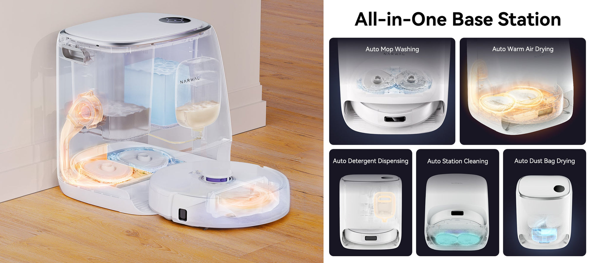 All-in-One Robot Vacuum base station