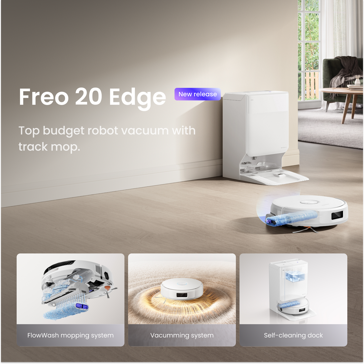 Narwal Freo 20 Edge Robot Vacuum & Mop